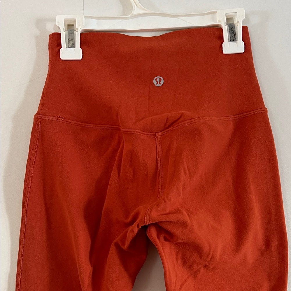 Lululemon burnt orange Leggings size 4